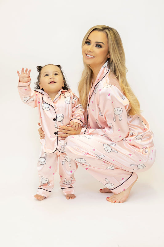 Pink Kids Bunny Pyjamas